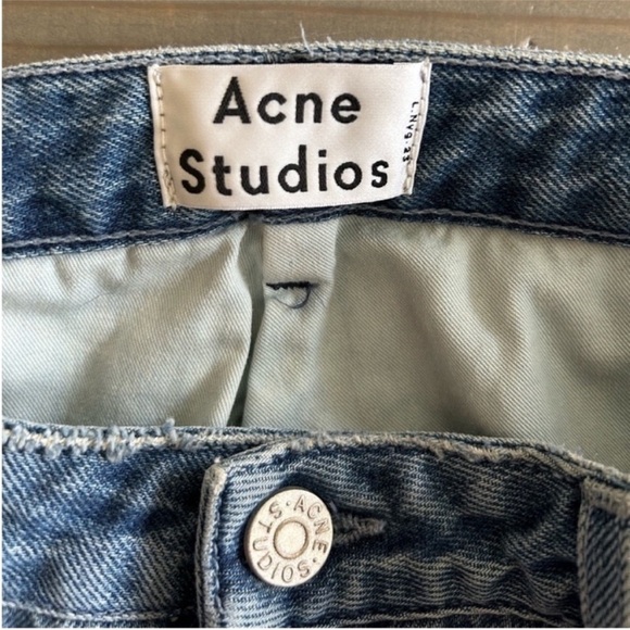 Acne Studios Pop Trash Distressed Straight Jeans - Picture 8 of 10